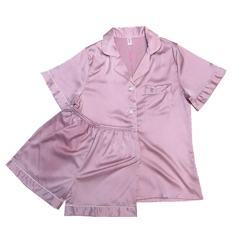 SUMMER SATIN PAJAMAS SET